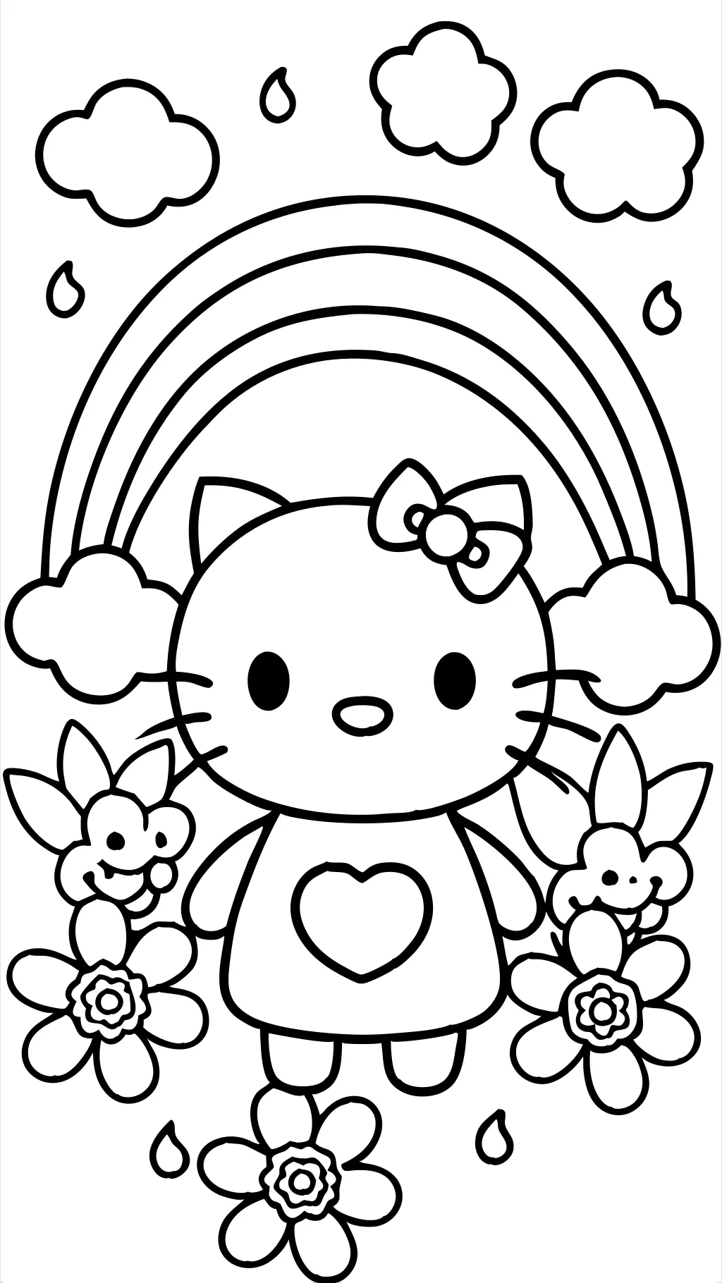 Page de couleur Hello Kitty